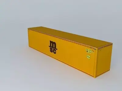 MSC Container 40 Free 3D model