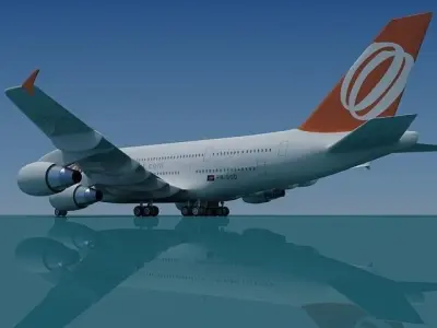 Gol Airlines Airbus A380 3D model