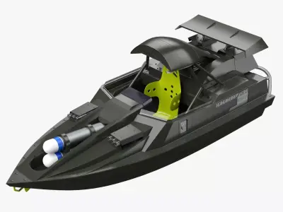 Qboat 3D model