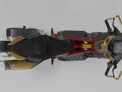 DRAGSTER INTALJET 200 Low-poly 3D model