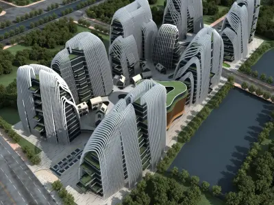 Office Building 3D model 424
