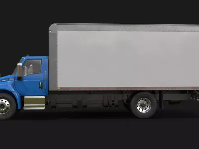 International eMV Box Electric Truck 3D model