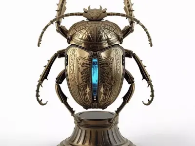 Cybernetic Scarab Beetle 3D Model Analysis 3D model purchase
