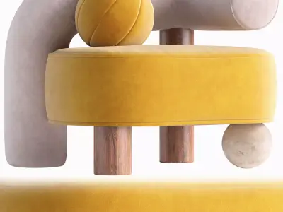 Postmodern Soleil Armchair   3D model
