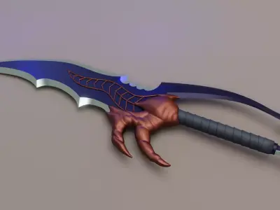Solo Leveling Dagger Kasaka Venom Fang Low-poly 3D model