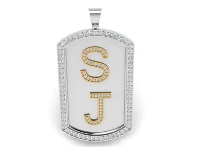 SJ Military Pendant 3213 3D print model