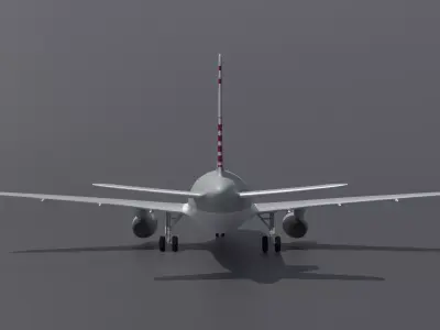 Airbus A320 Qatar Airways 3D model
