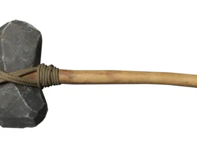 Ax Prehistoric  Low-poly 3D model