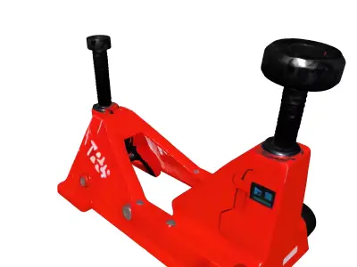Industrial Adjustable Support Stand T24 Low-poly 3D model