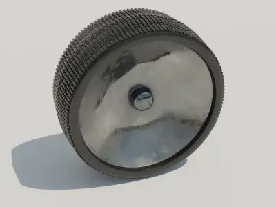 moon vehicle wheel Low-poly 3D model