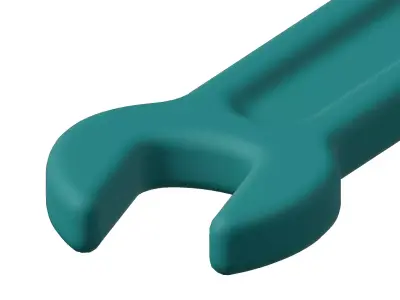 Plastic Double End Spanner Toy 3D model