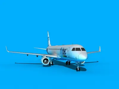 Embraer Emb-190 Flybe 3D model