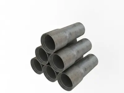 Concrete Drainage Tube 3D model purchase