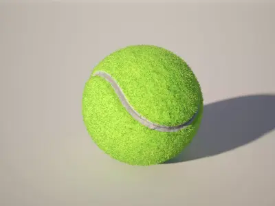 Tennisball Low-poly 3D model