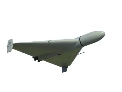 Shahed-136 Kamikaze Drone Geranium-2 Low-poly 3D model
