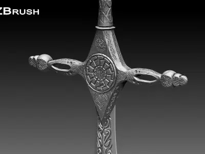 Zbrush Sword 3D model