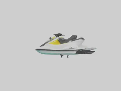Electric Jet Ski Mode 1 Low-poly 3D model