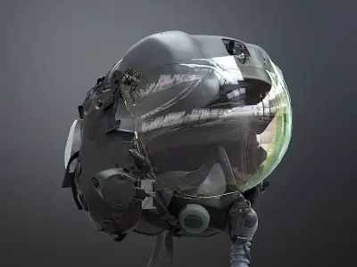 FLIGHT SUIT F35 Helmet 3D model