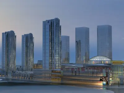  Night View 3D model