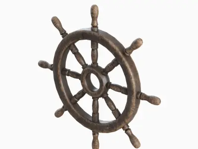 Vessel Wheel 06 Low-poly 3D model