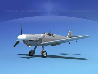 Messerschmitt BF-109 Bare Metal 3D model