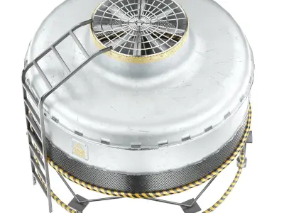 Roof top cooling unit 3D model buy