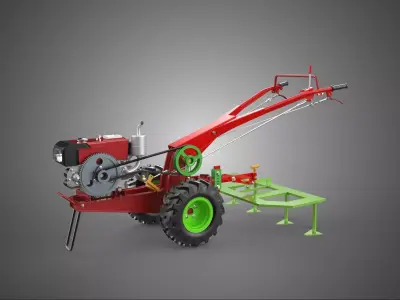 TEETH TINE TOOTH PLOW PLOUGH RAKE HARROW CULTIVATOR HAND TRACTOR 3D model