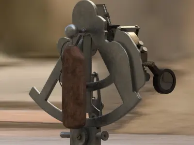 Precision Sextant Low-poly 3D model