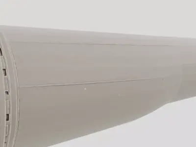 Industrial Factory Steam Pipe Section for 3D print 3D model