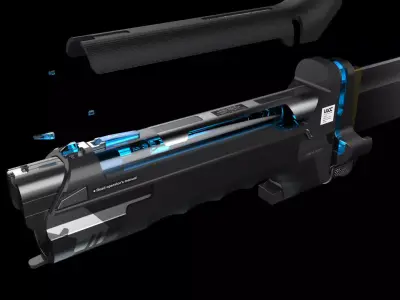 Scifi Katana Sword 3D model