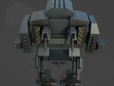 RoboWar- Lowpoly model robot Low-poly 3D model
