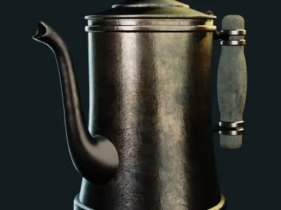 Wireless Vintage Teapot 3D model