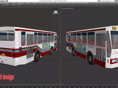 bus nasr 811 cario old  3D model