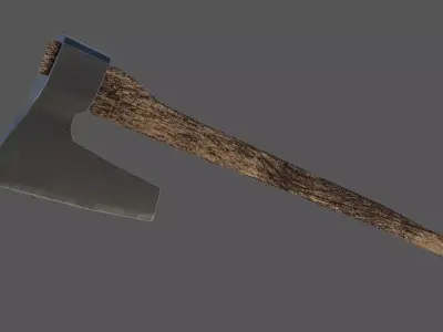 Axe 02 Low-poly 3D model