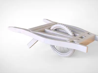 retro cart 3D model