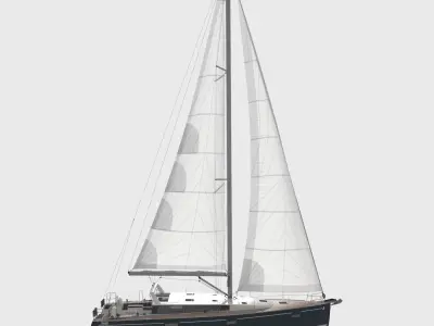 Sailboat Beneteau Sense 50 Yacht 3D model