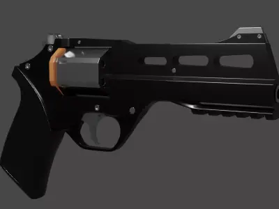 rhino revolver 3D model