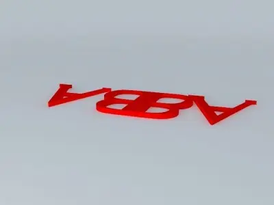 ABBA Logo Free 3D model