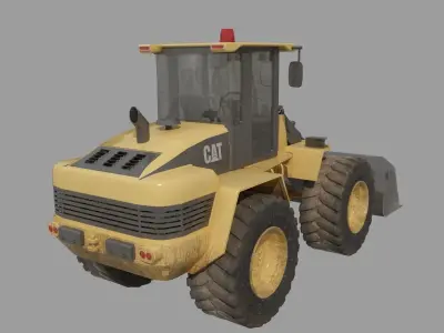 YELLOW Bulldozer 3D model
