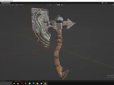 Old Axe - PBR Game Ready Low-poly 3D model