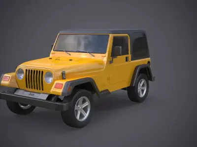 Wrangler TJ Hardtop 3D model