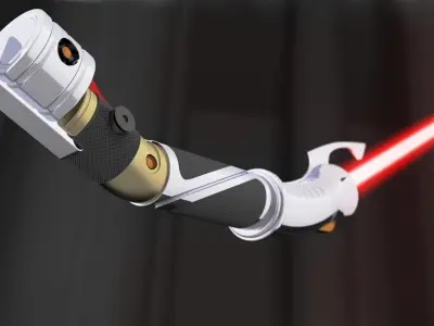 Count Dooku lightsaber 3D model