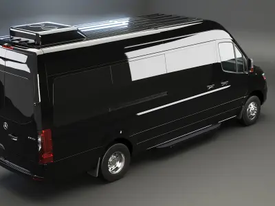 Mercedes Sprinter Long Bus US Spec 3D model