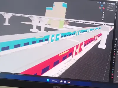 3D BRIDGE MODEL FOR MAPPING GAME DEVOLUPPING AND MANY MORE Free low-poly 3D model