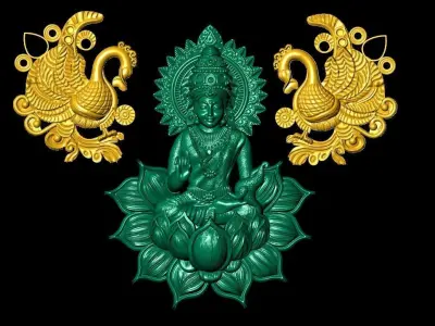 Laxmiji Pendant  3D print model