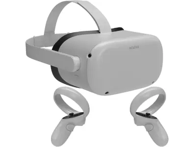 Meta Quest 2 with Controllers 3D model