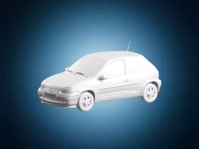 Compact Opel Corsa Hatchback Vehicle Model 3D print model