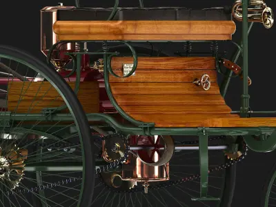 Benz Motorwagen 1888 3D model