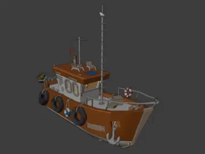 Special Boat  Free low-poly 3D model
