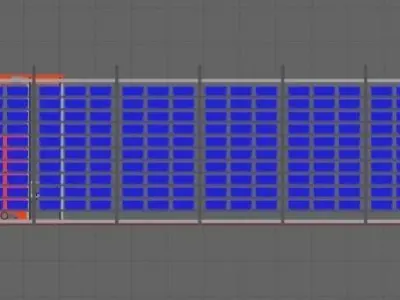 Multi Level Shuttle Automated Storage System 3D Designed model 3D model